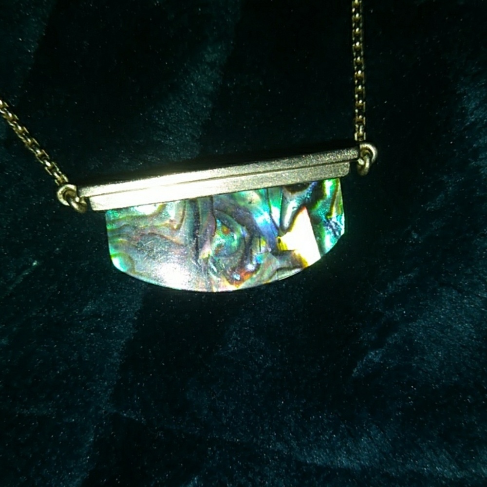 Kendra Scott dean necklace abalone